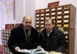 ГН Шимко и СГ Соболев перед презентацией книги